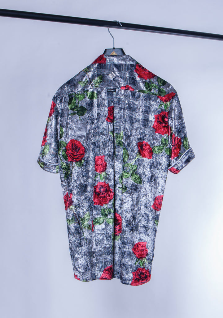 The "Santiago" Button up (Sliver Rose)