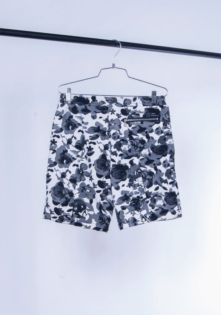 The "Bishop" Shorts (Black leaves)