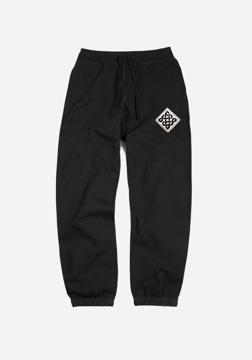 The Fraternity Knot Sweatpants - Black